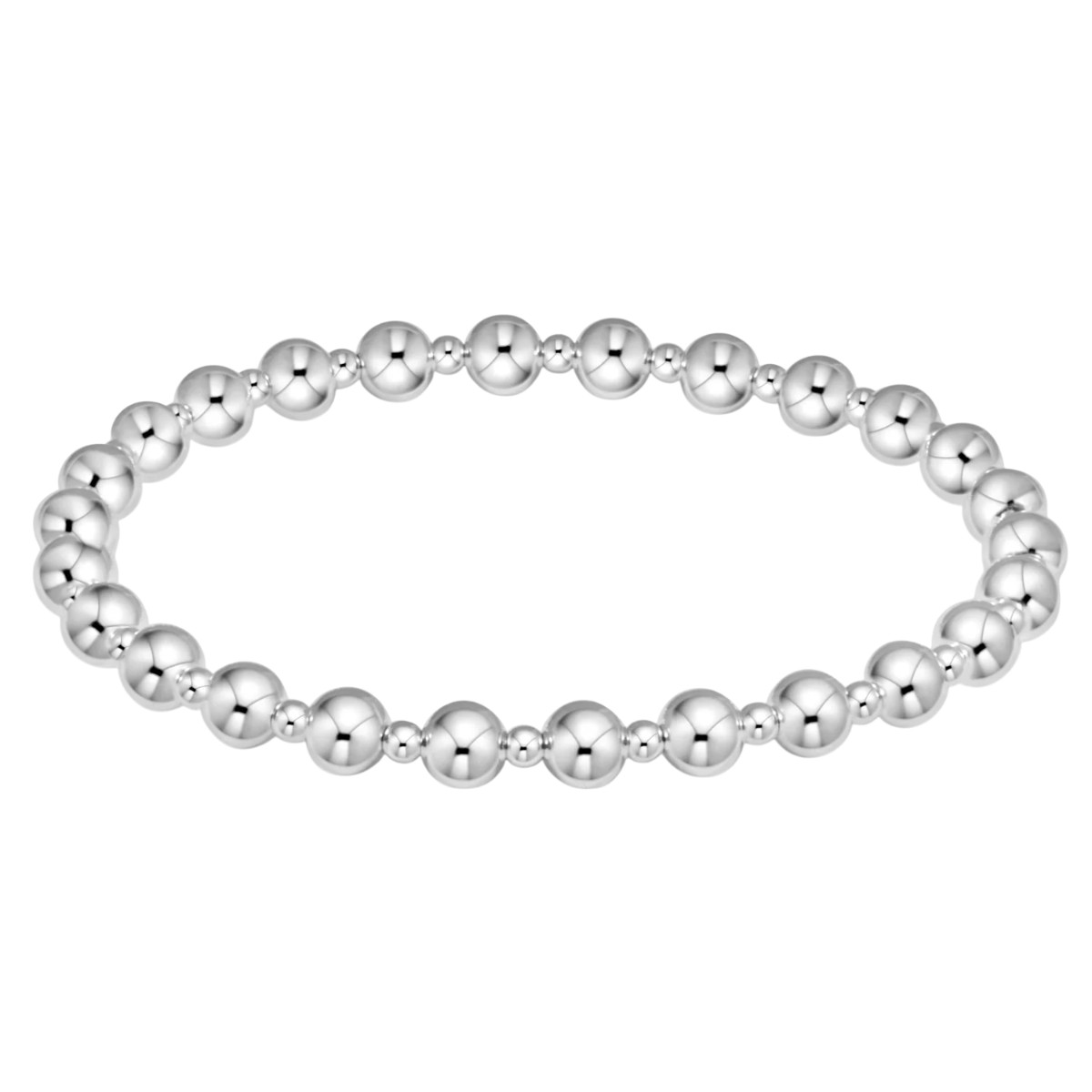Enewton Classic Grateful Pattern 5mm Bead Bracelet, Sterling Silver