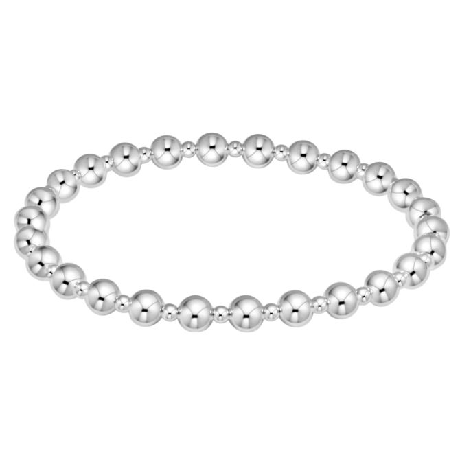 Enewton Classic Grateful Pattern 5mm Bead Bracelet, Sterling Silver