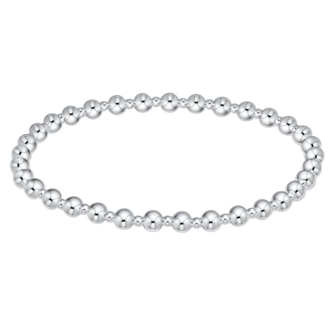 Enewton Classic Grateful Pattern 4mm Bead Bracelet, Sterling Silver
