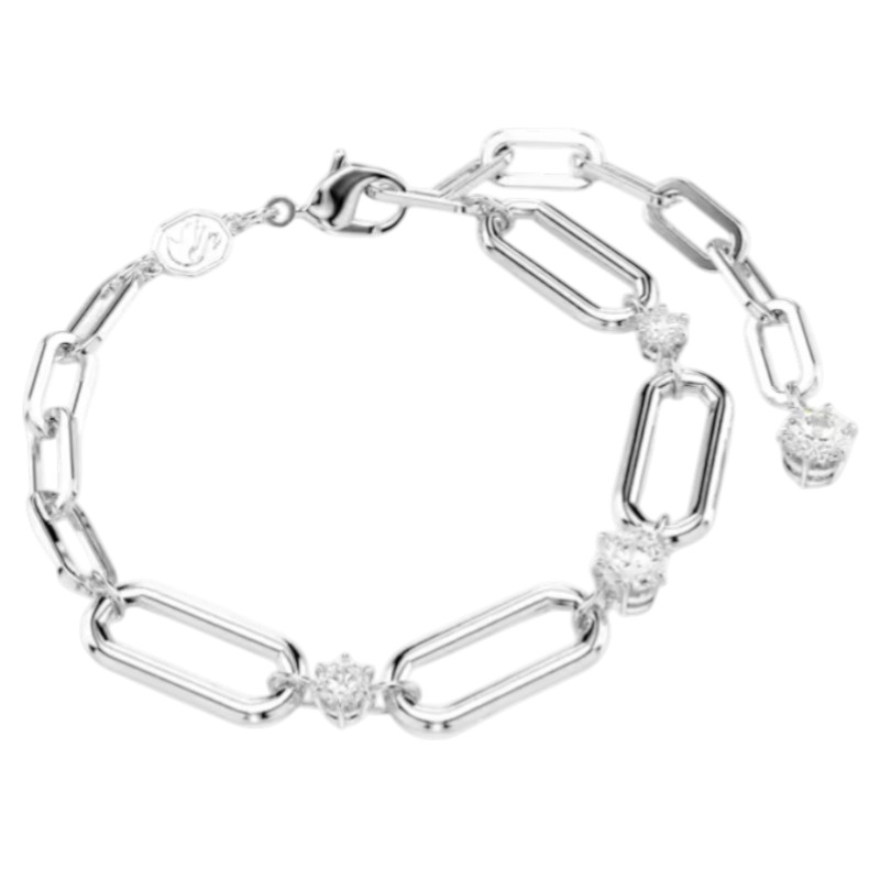 Swarovski Constella Bracelet, White and Rhodium Plated