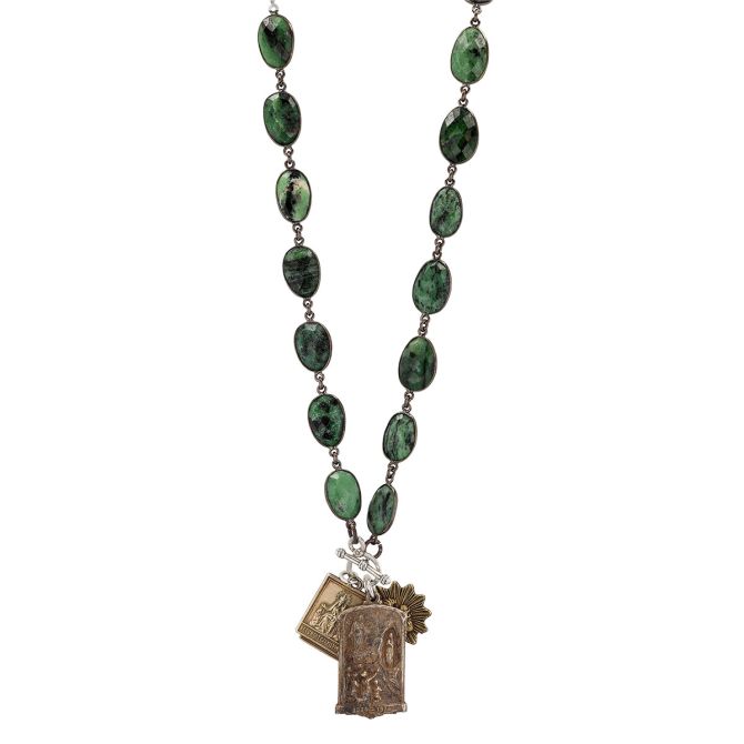 Miracle Icons by Mary Jo Pane Zosite Necklace, 22"