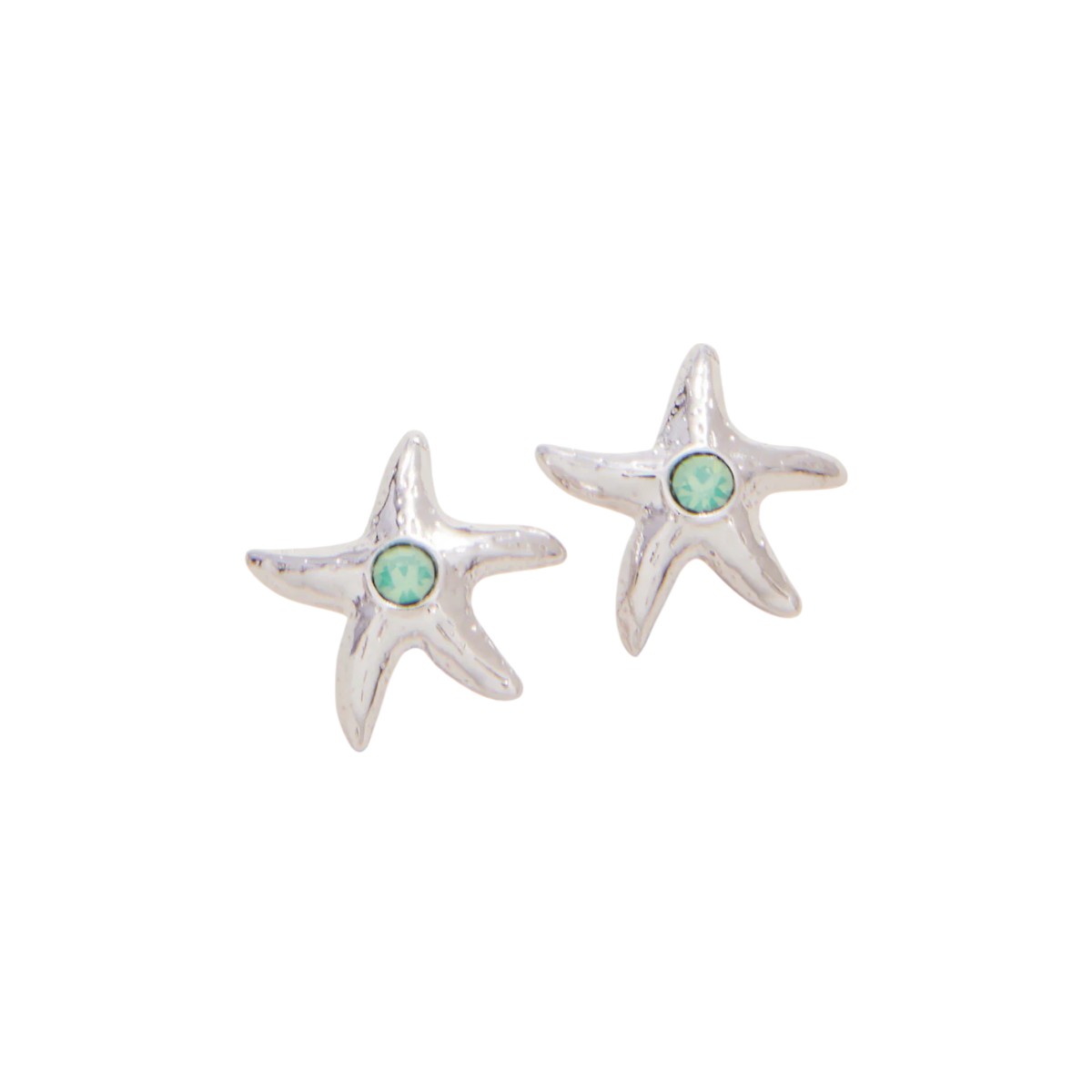 Spartina 449 Friendship Starfish Stud Earrings, Silver Plated