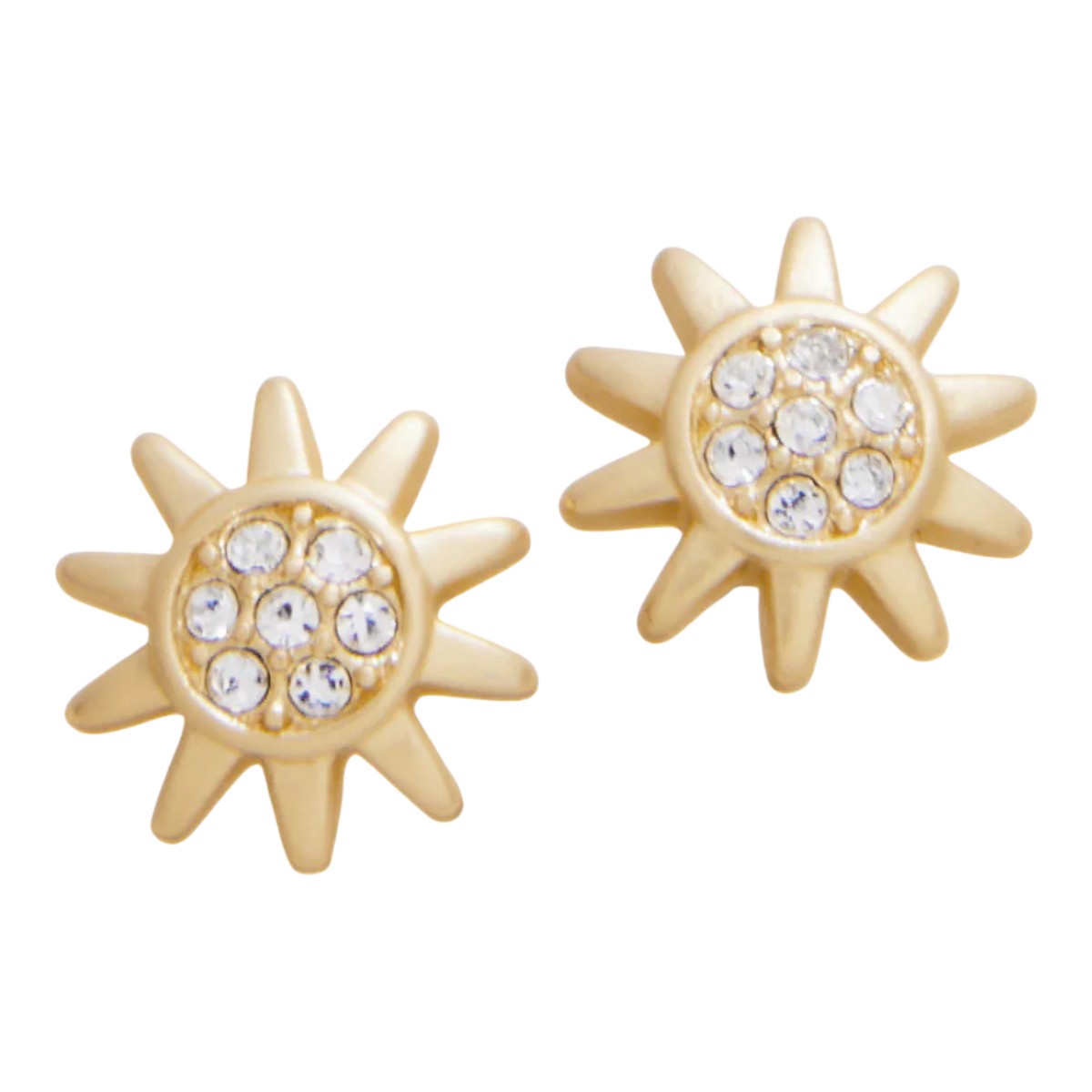 Spartina 449 Sea La Vie Sunshine Stud Earrings, Yellow Gold Plated