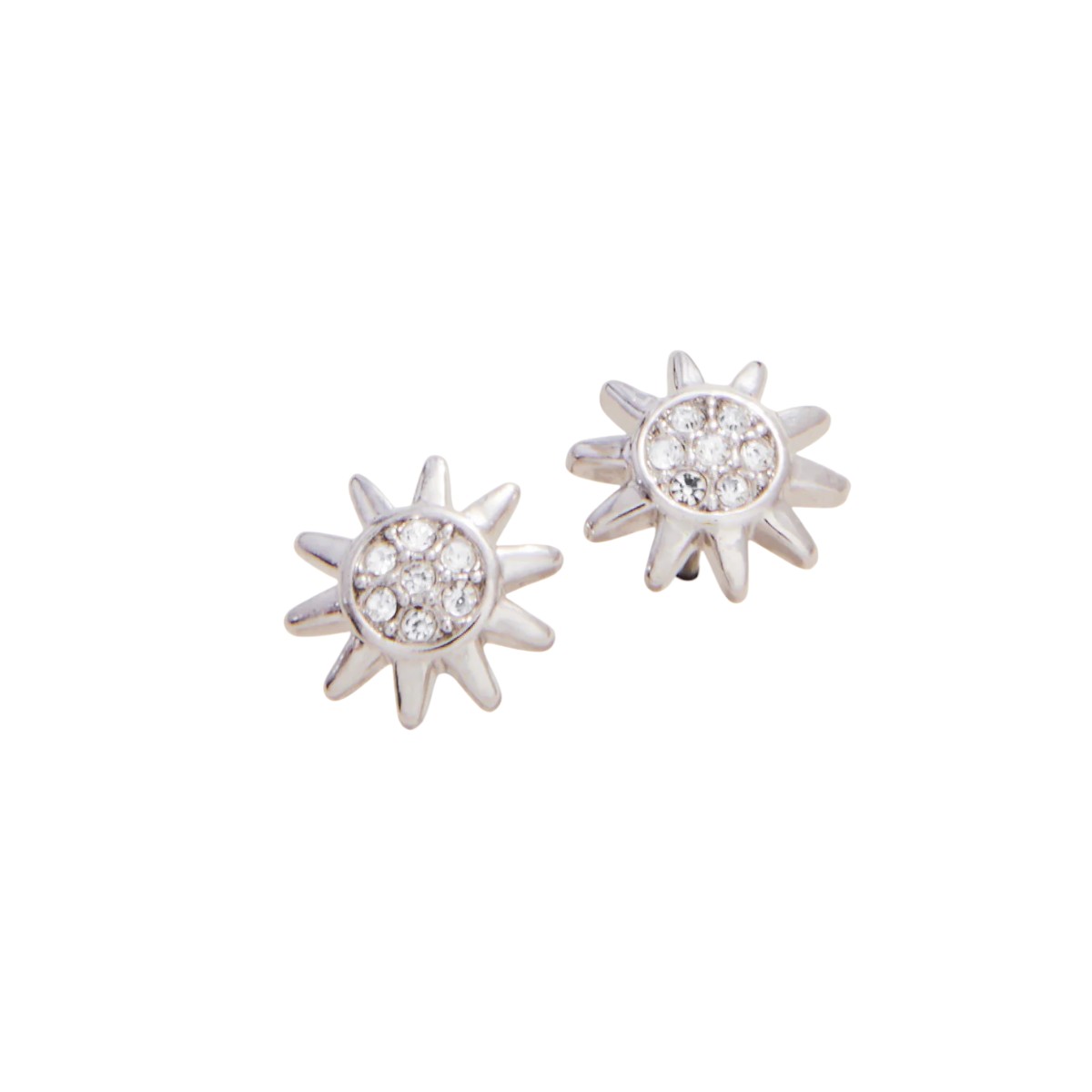 Spartina 449 Sunshine Sun Stud Earrings, Silver Plated