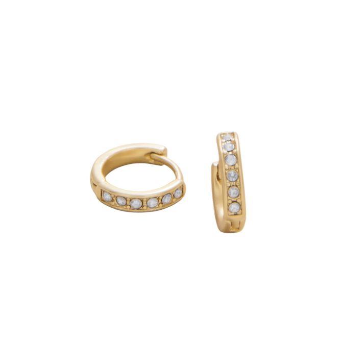 Spartina 449 Thankful Ring Hoop Earrings, Gold Plated