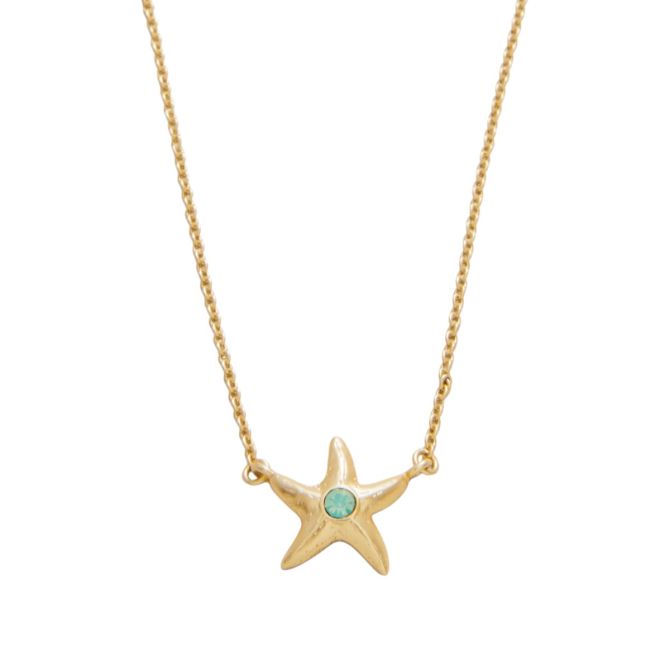 Spartina 449 Friendship Starfish 18" Necklace, Gold Plated