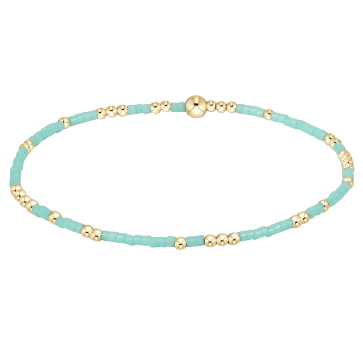 Enewton Hope Unwritten Signature Cross 2mm Bracelet, Mint