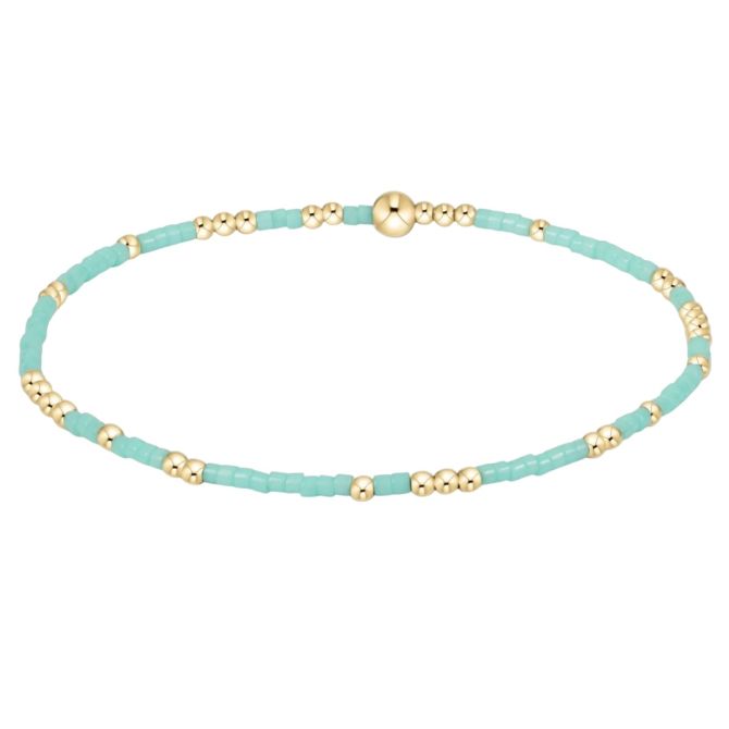 Enewton Hope Unwritten Signature Cross 2mm Bracelet, Mint
