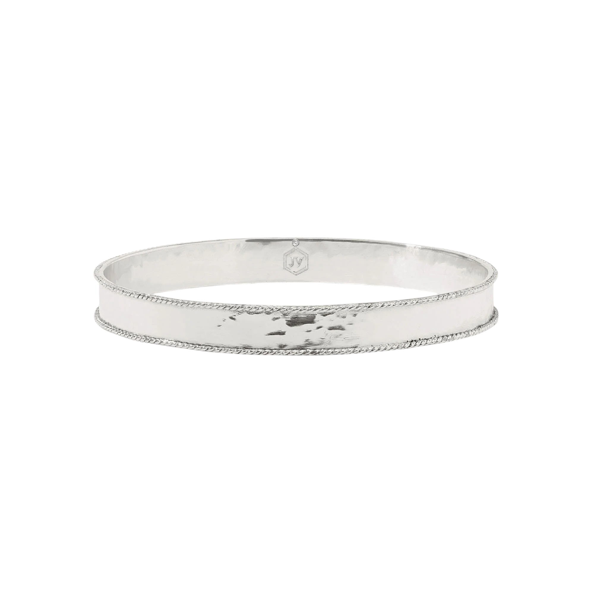Julie Vos Medium Savoy Bangle, Silver