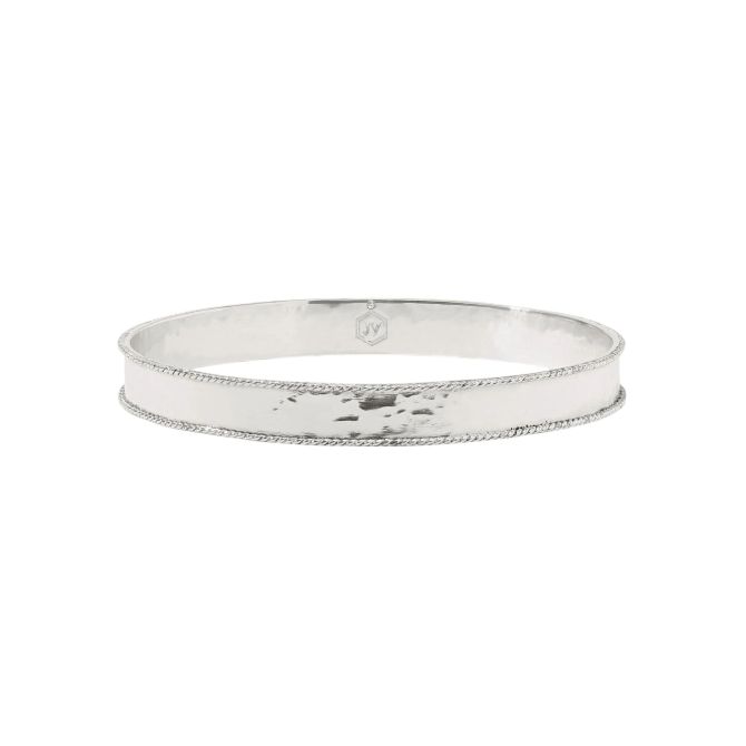 Julie Vos Medium Savoy Bangle, Silver