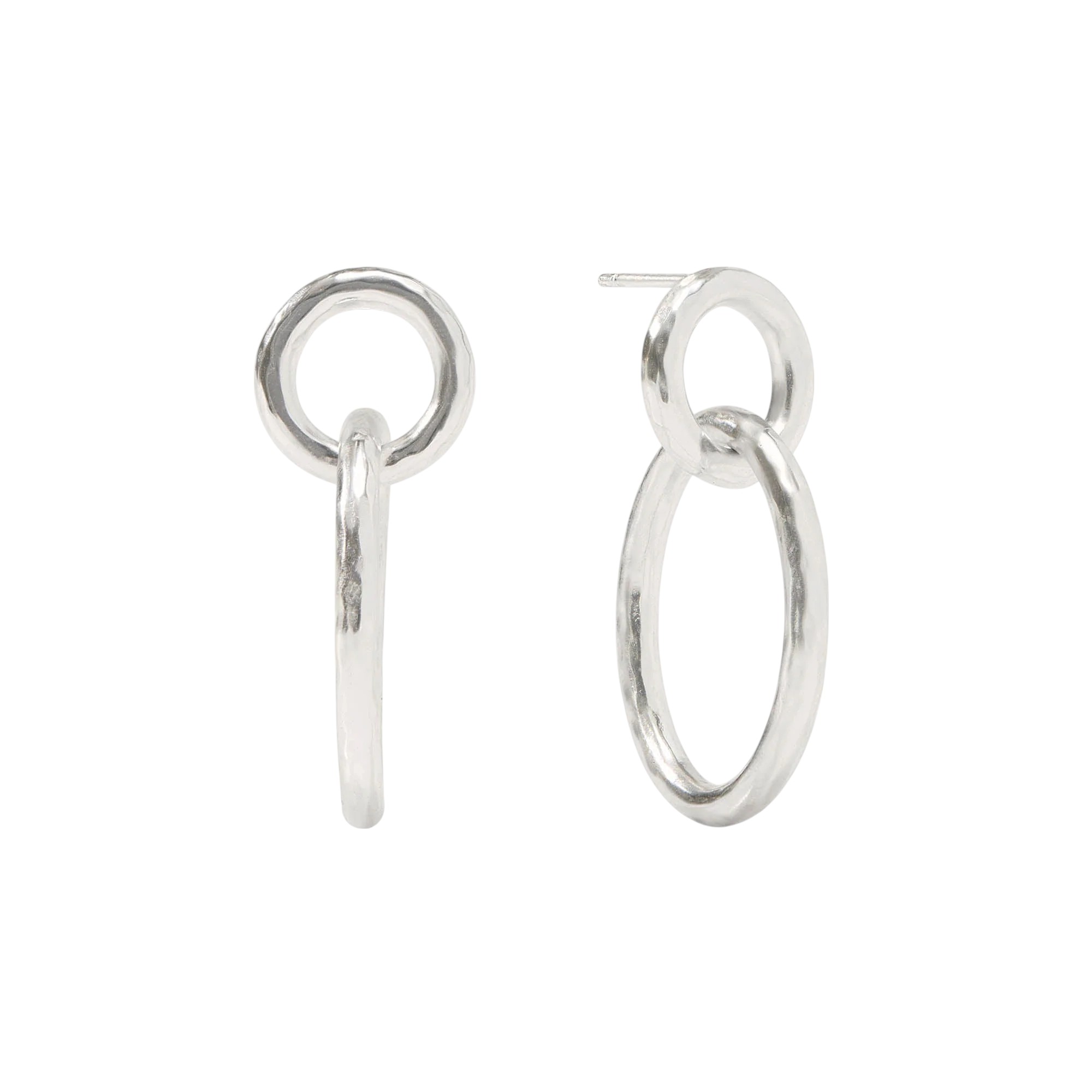 Julie Vos Catalina Link Earrings, Silver
