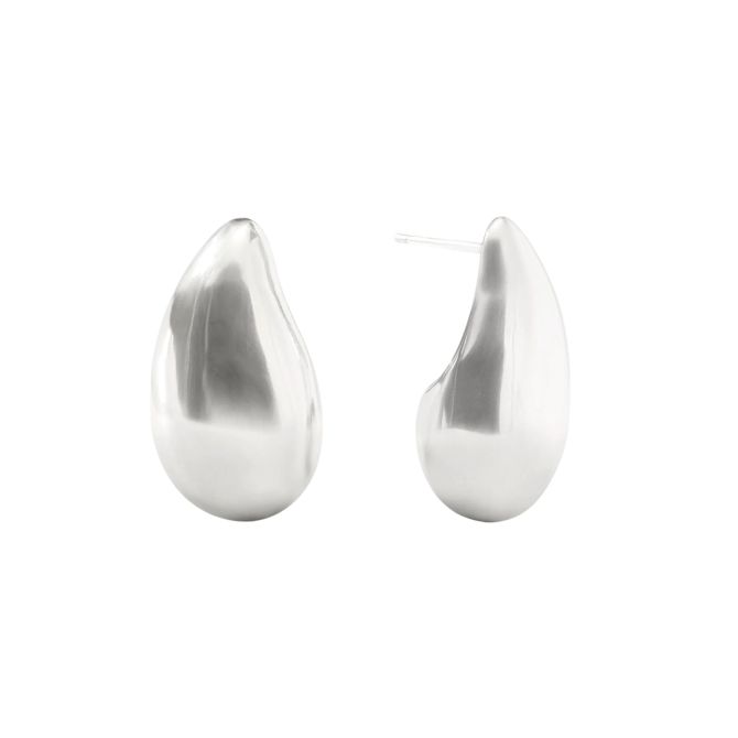 Julie Vos Silver Wave Earrings, Medium