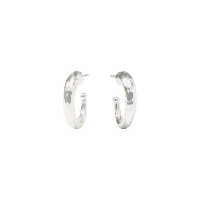 Julie Vos Hammered Hoop Earrings, Small
