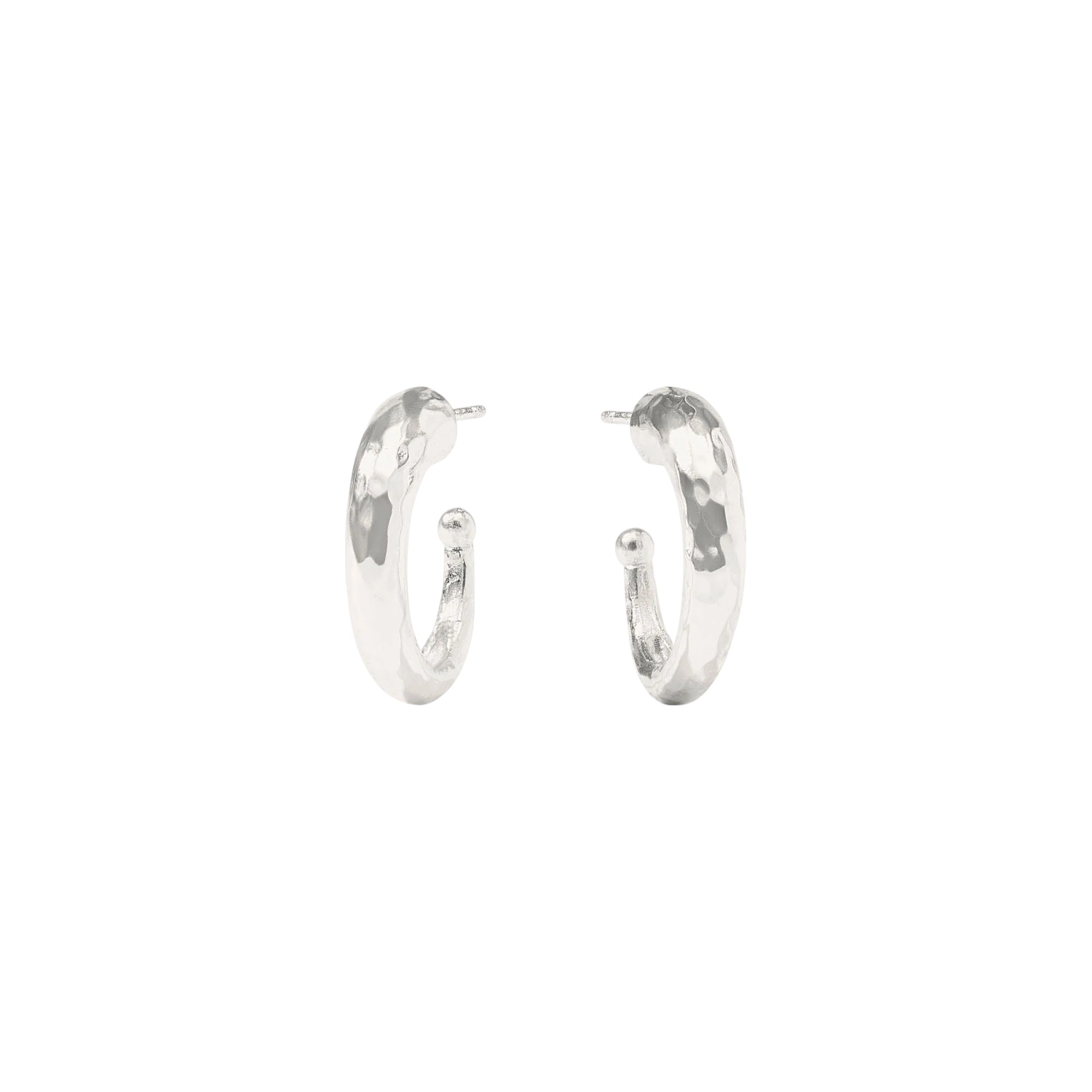 Julie Vos Hammered Hoop Earrings, Small