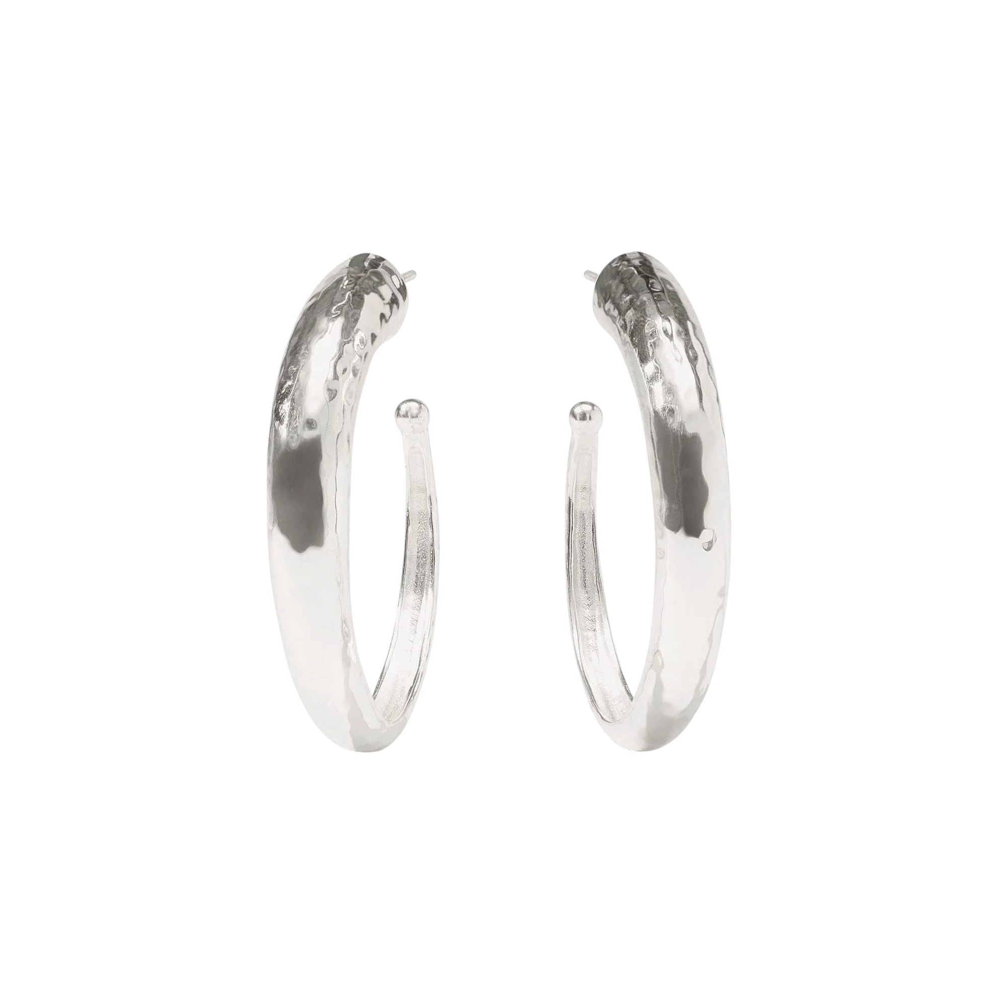 Julie Vos Hammered Hoop Earrings, Small
