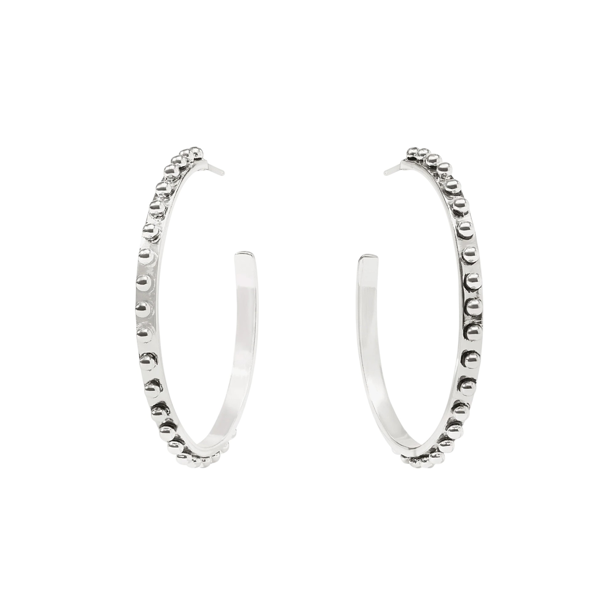 Julie Vos  Silver SoHo Hoop Earrings, Large