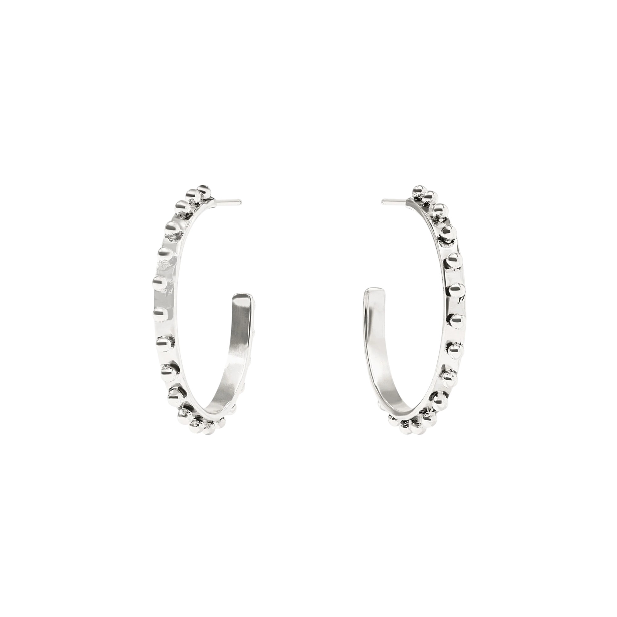Julie Vos  Silver SoHo Hoop Earrings, Medium