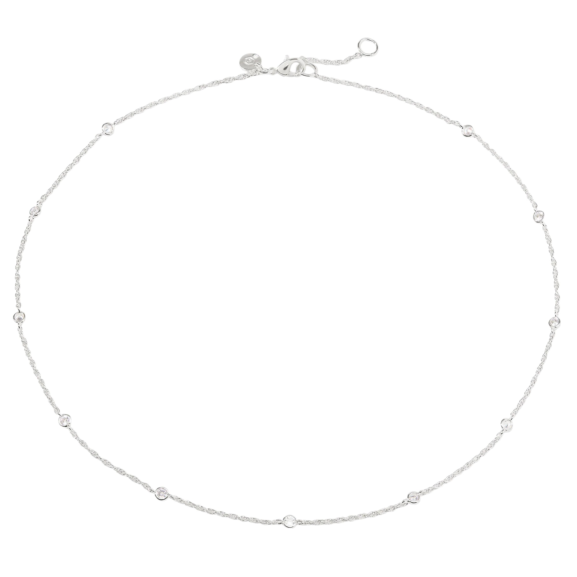 Julie Vos Celeste Delicate Station Necklace, Silver