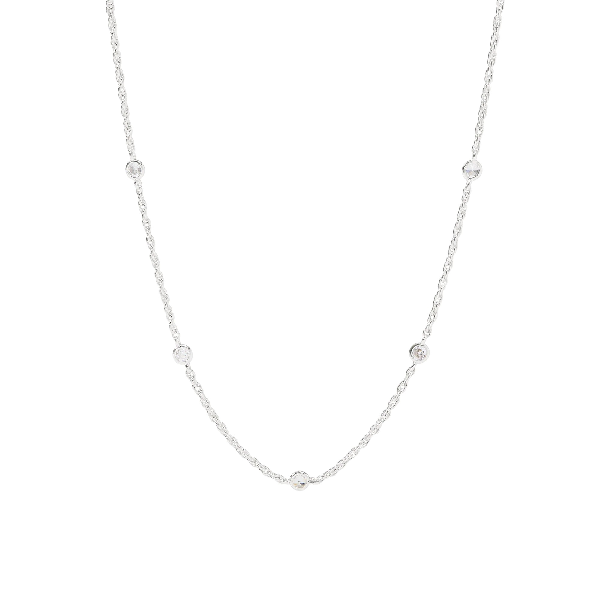 Julie Vos Celeste Delicate Station Necklace, Silver