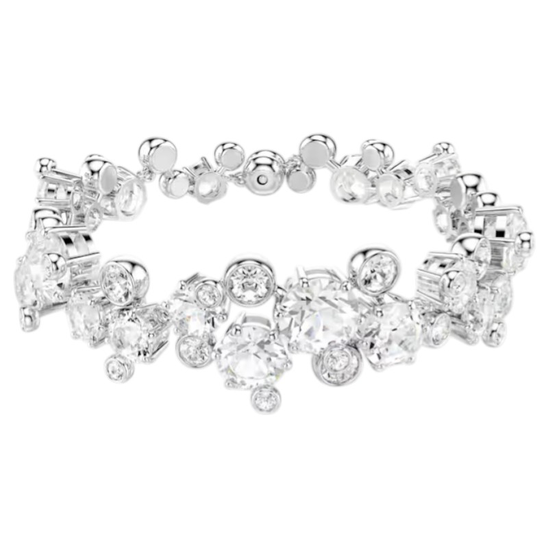 Swarovski Mixed Cuts Constella Bracelet, White and Rhodium Plated
