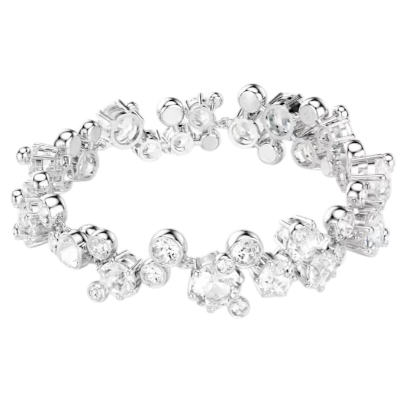 Swarovski Mixed Cuts Constella Bracelet, White and Rhodium Plated