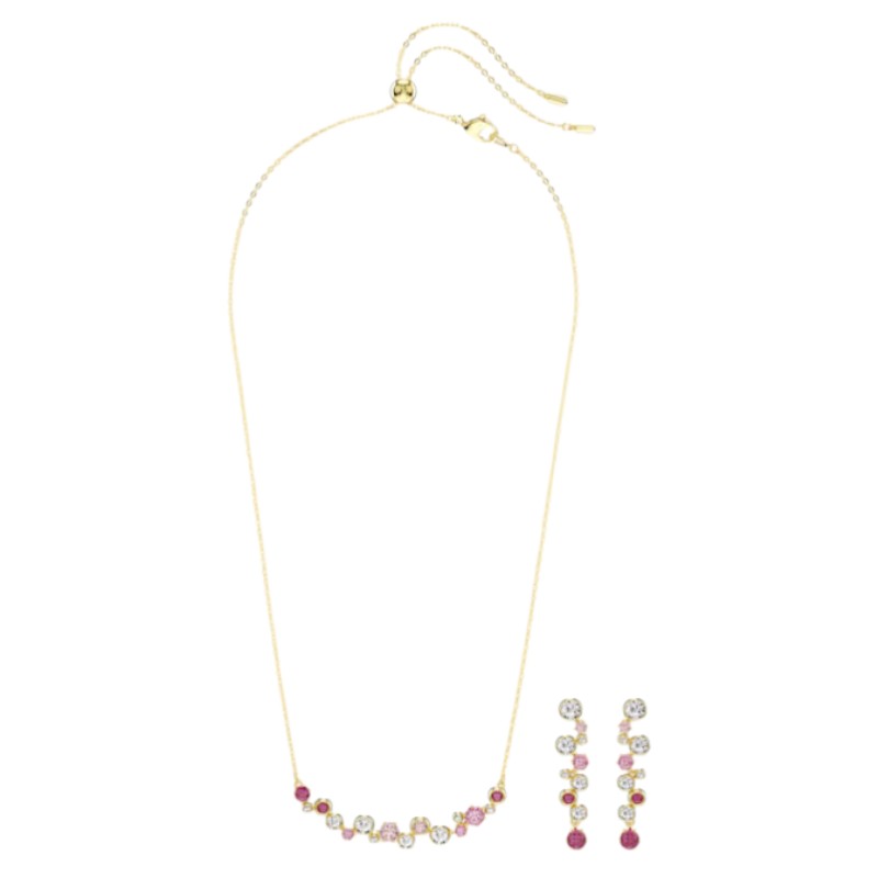 Swarovski Mixed Cuts Constella Set, Multicolored and Gold Tone Plated