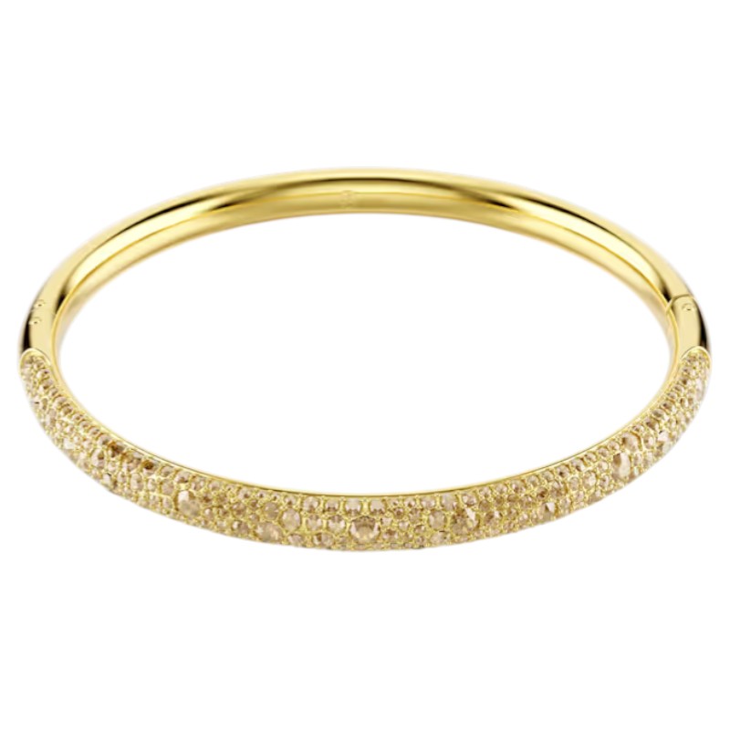 Swarovski Snow Pave Sublima Bangle Bracelet, White and Gold Tone Plated