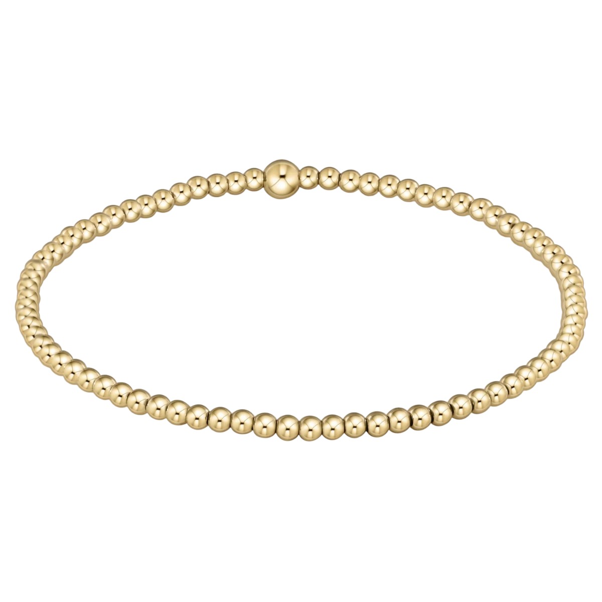 Enewton Classic Yellow Gold 2.5mm Bead Bracelet, Extended Size