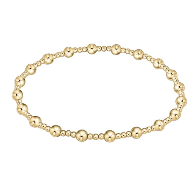 Enewton Classic Sincerity Pattern 4mm Bead Bracelet, Gold