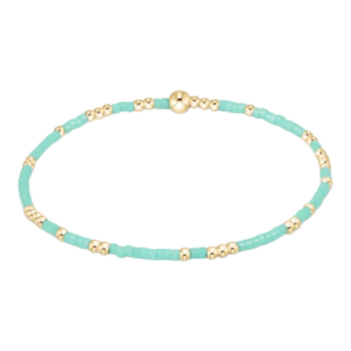 Enewton Yellow Gold Hope Unwritten Mint 2mm Bead Bracelet, 7.25