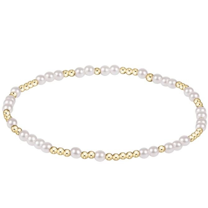 Enewton Hope Unwritten 3mm Pearl Bead Bracelet, Extended Size