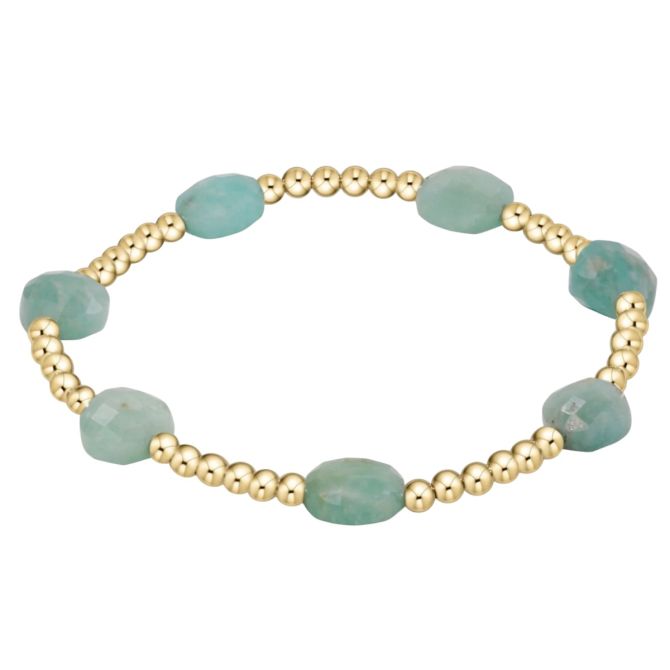 Enewton Admire Gold 3mm Bead Bracelet, Amazonite