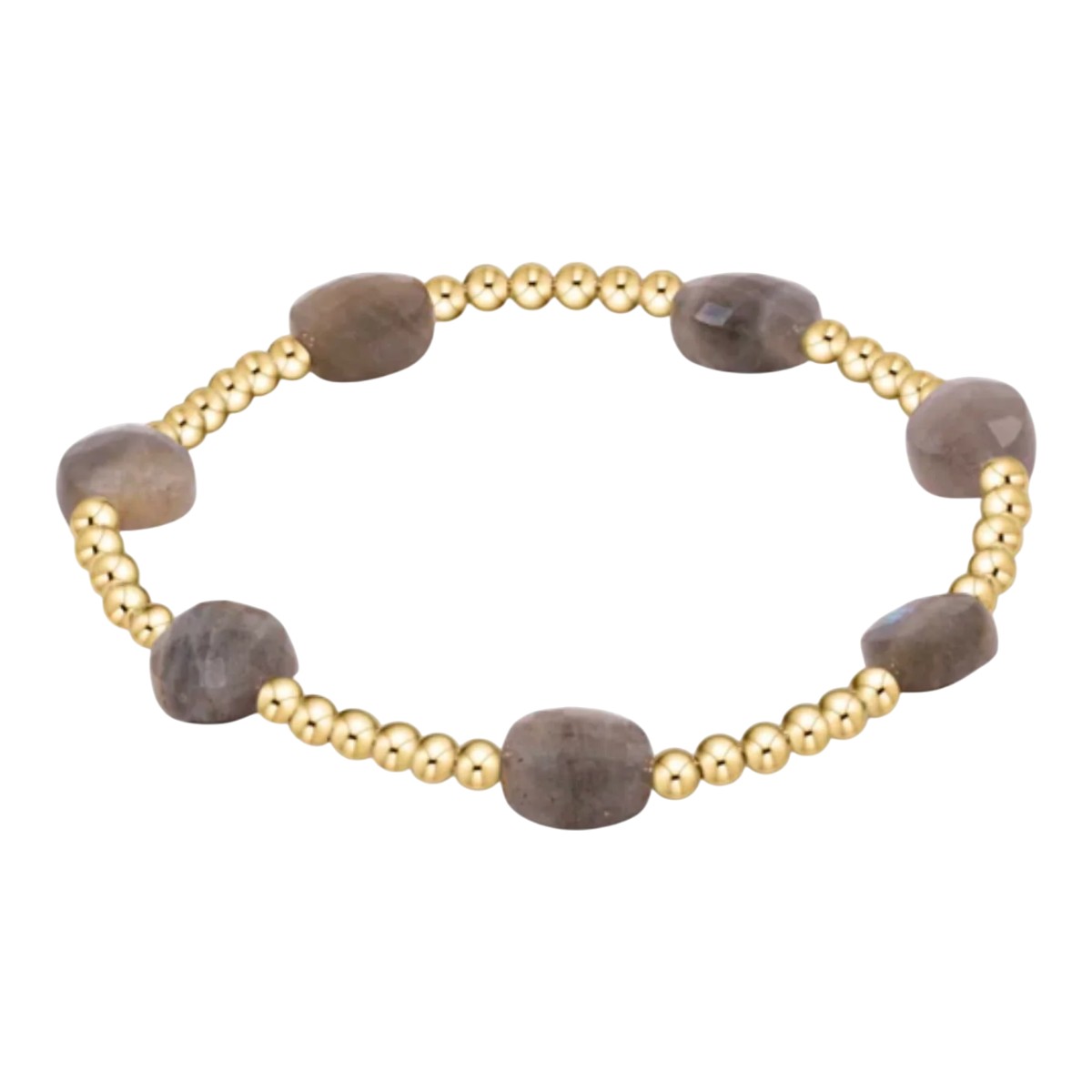 Enewton Yellow Gold Admire 3mm Bead Bracelet, Labradorite