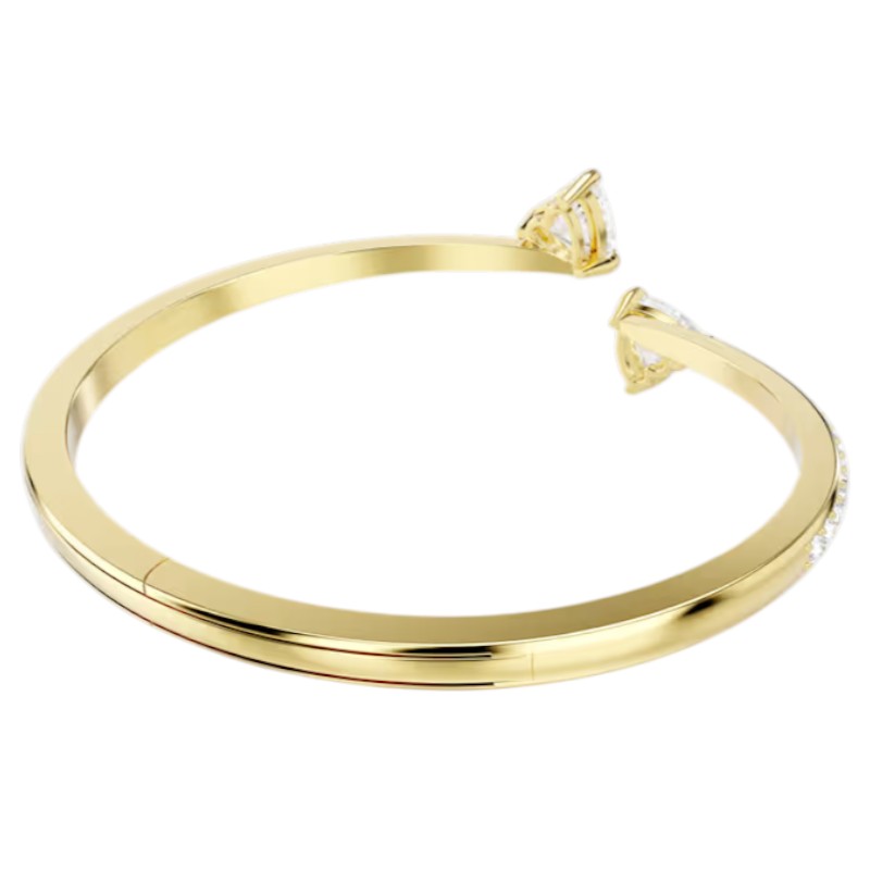 Swarovski Heart Mesmera Attract Bangle, White and Gold Tone Plated