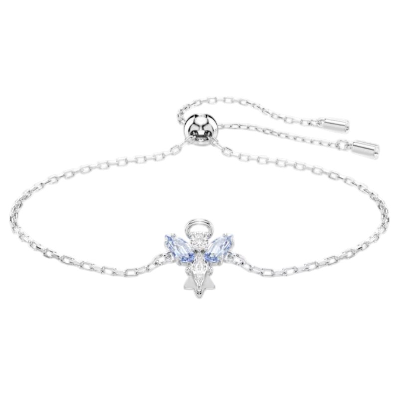 Swarovski Angel Magic Bracelet, Blue and Rhodium Plated