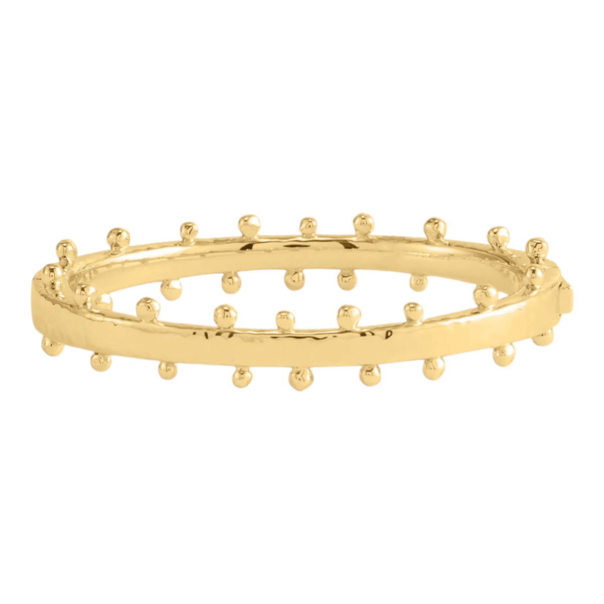 Anabel Aram Milos Gold Hinged Bangle Bracelet