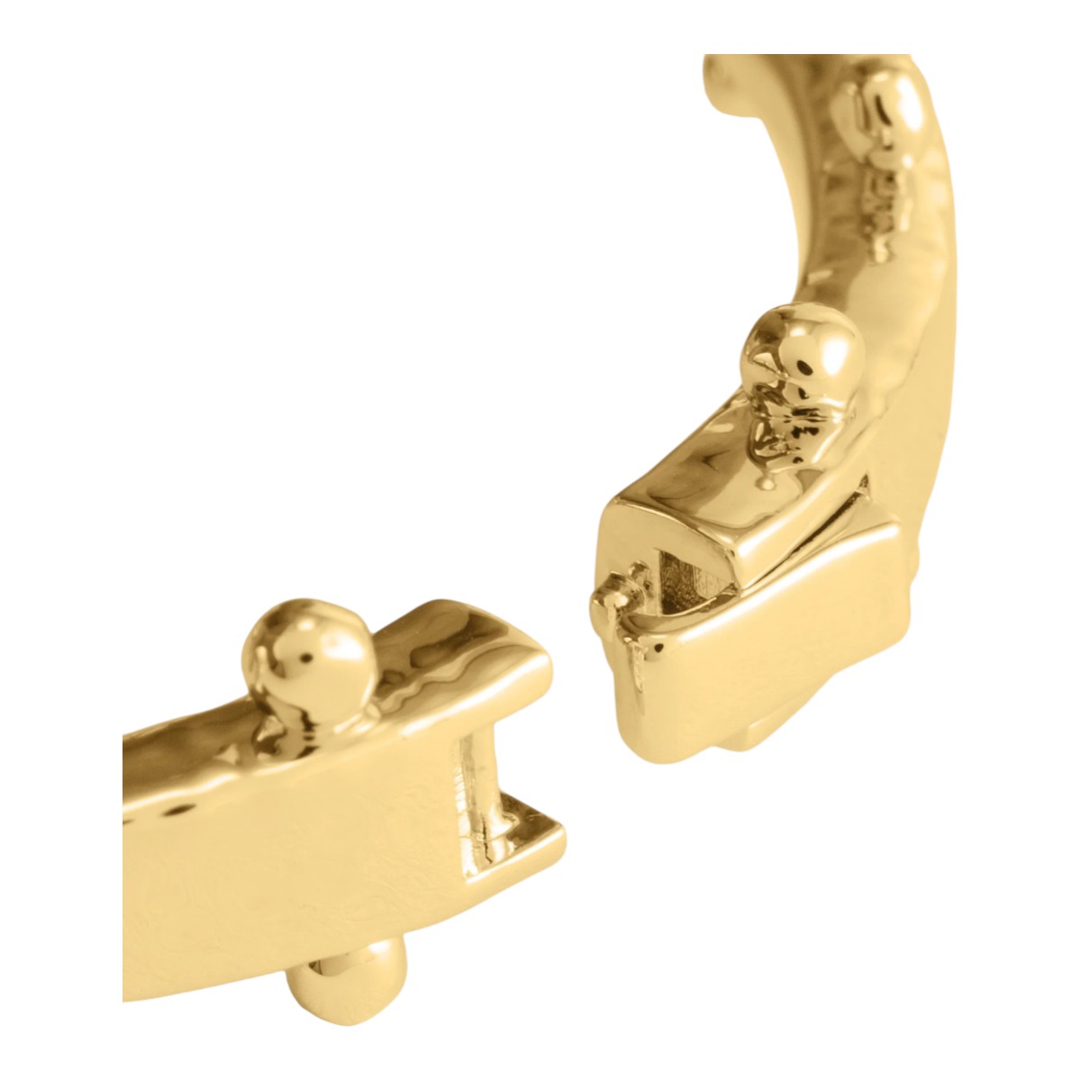 Anabel Aram Milos Gold Hinged Bangle Bracelet