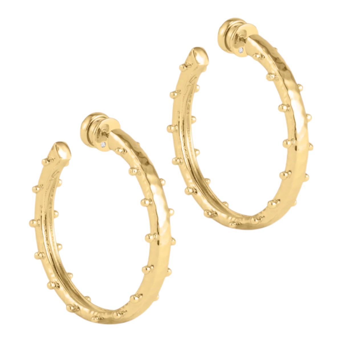 Anabel Aram Milos Gold Medium Hoop Earrings