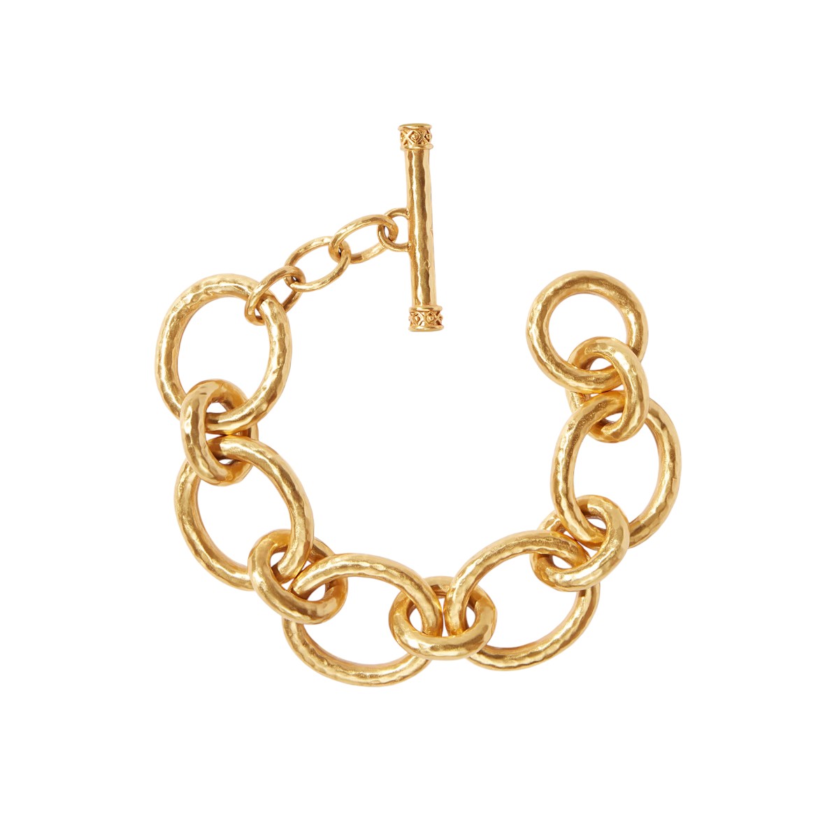 Julie Vos Yellow Gold Catalina Link Bracelet, Long