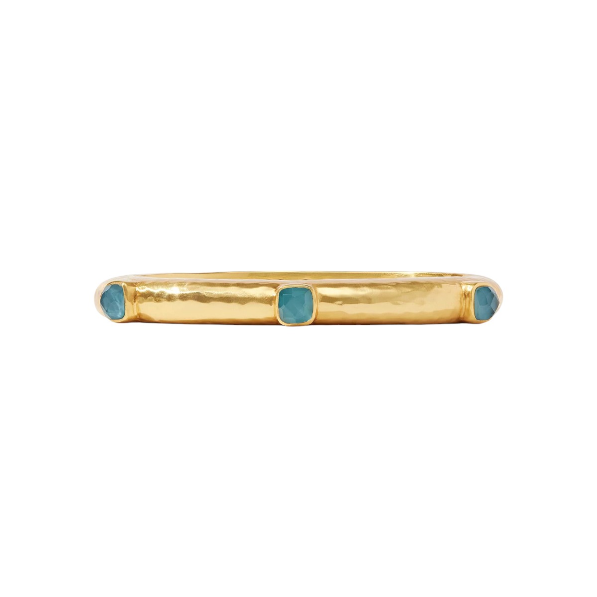Julie Vos Catalina Stone Hinge Bangle, Iridescent Montana Blue