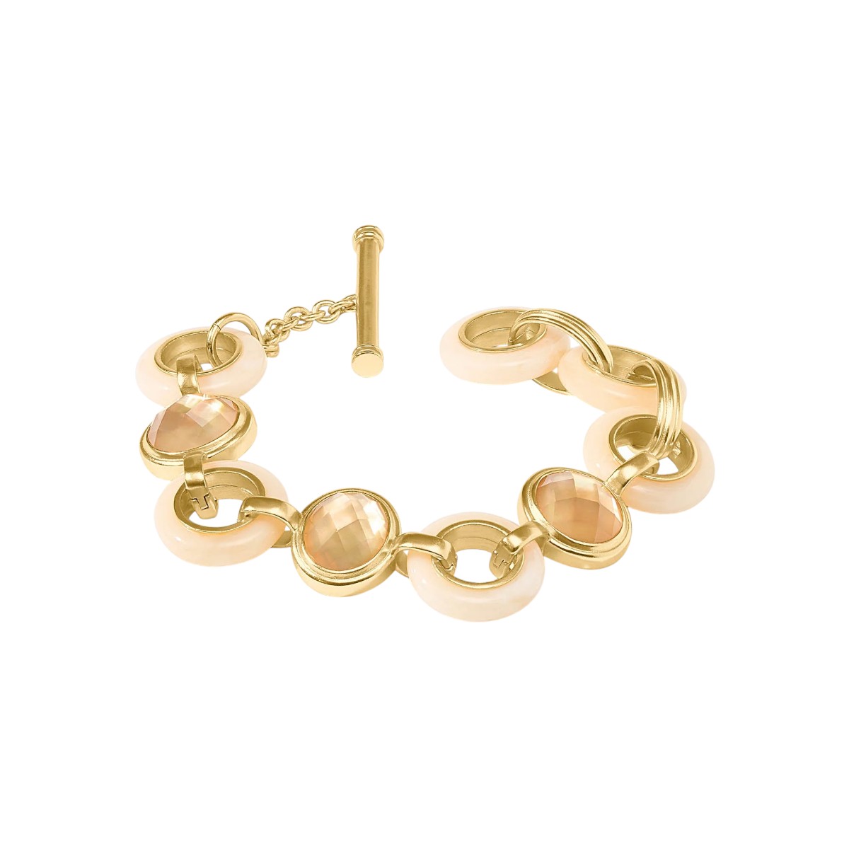 Julie Vos Carnaby Stone Bracelet, Ivory