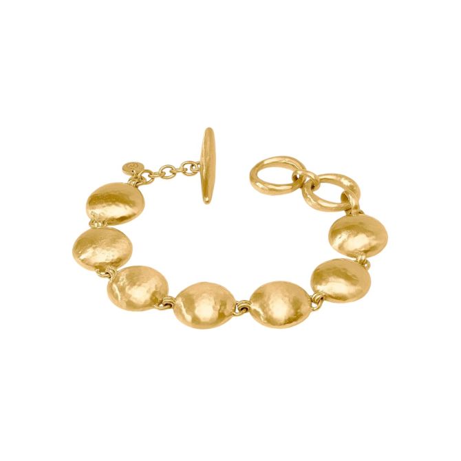 Julie Vos Solara Bracelet, Yellow Gold Plated