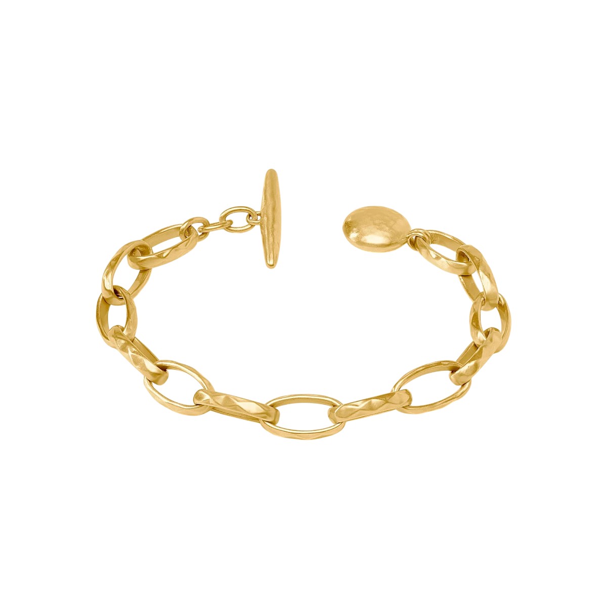 Julie Vos Solara Link Bracelet, Yellow Gold Plated