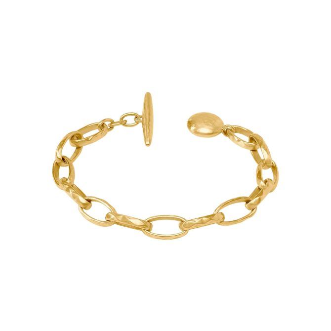 Julie Vos Solara Link Bracelet, Yellow Gold Plated