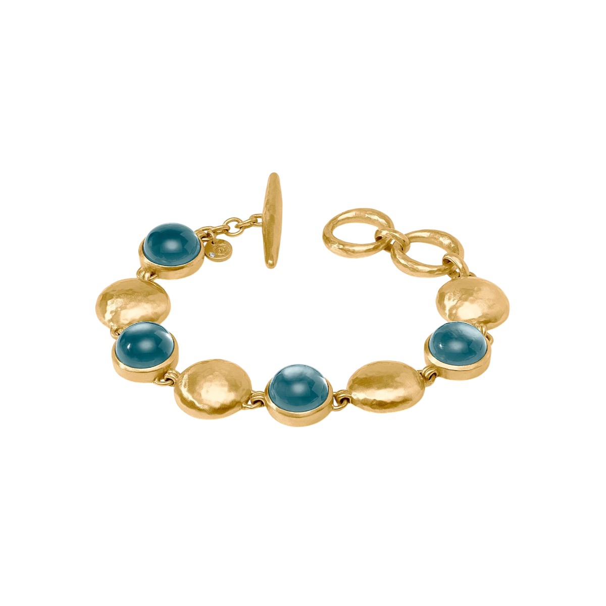 Julie Vos Solara Stone Bracelet, Iridescent Montana Blue