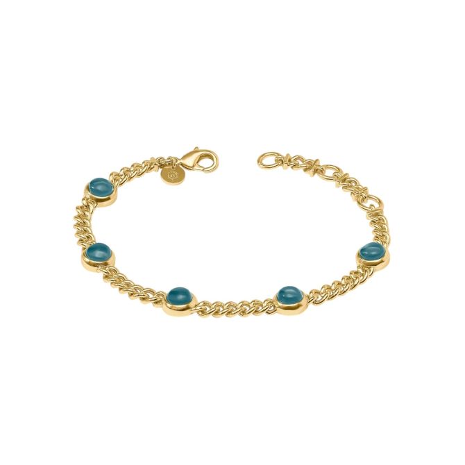 Julie Vos Dolce Delicate Bracelet, Iridescent Montana Blue