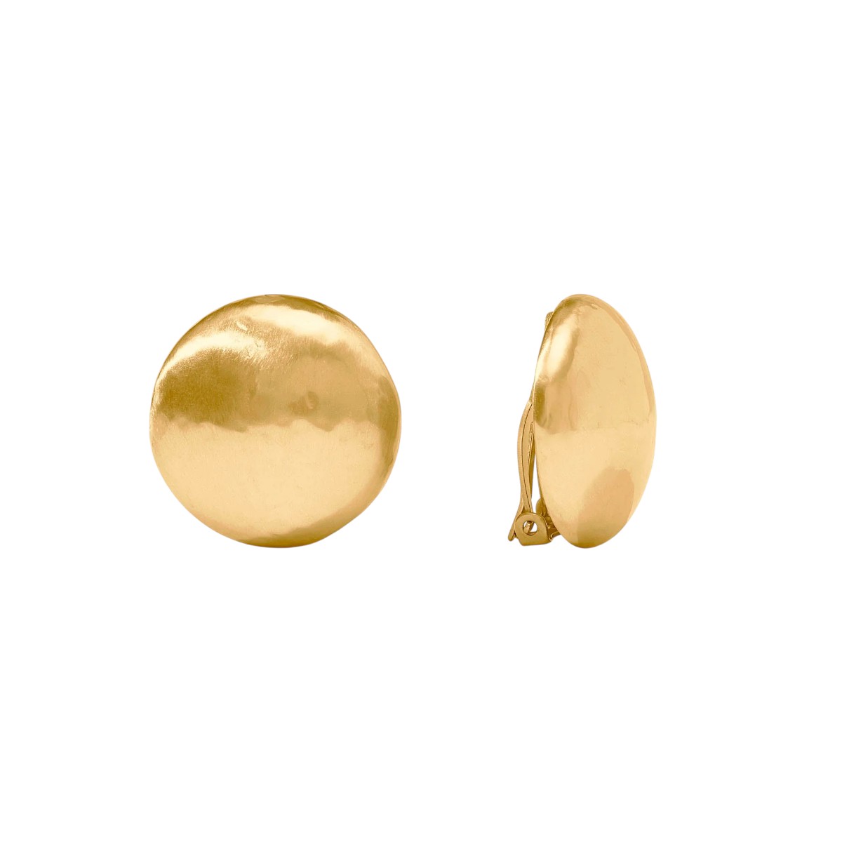 Julie Vos Solara Clip Earrings, Yellow Gold Plated