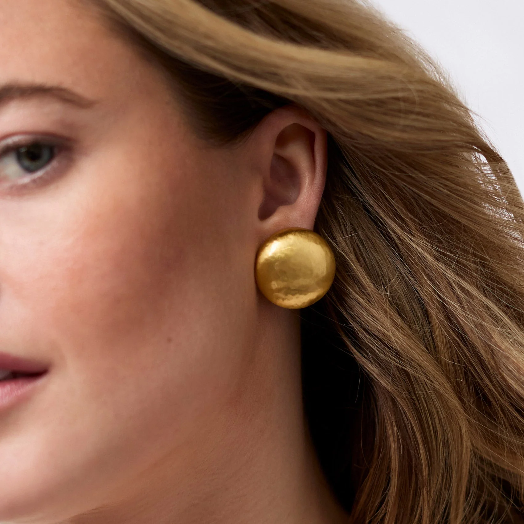 Julie Vos Solara Clip Earrings, Yellow Gold Plated