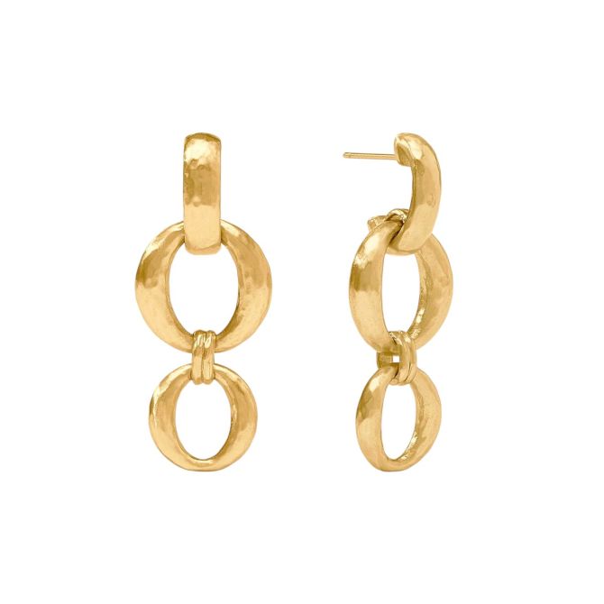 Julie Vos Solara Orbit Earrings, Yellow Gold Plated