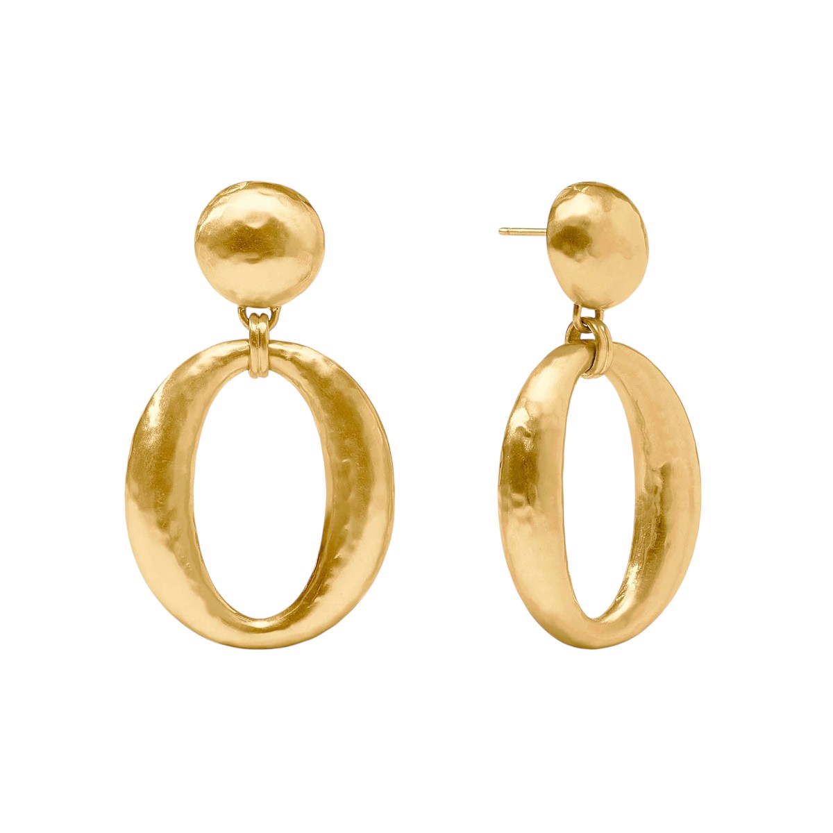 Julie Vos Solara Orbit Statement Earrings, Yellow Gold Plated